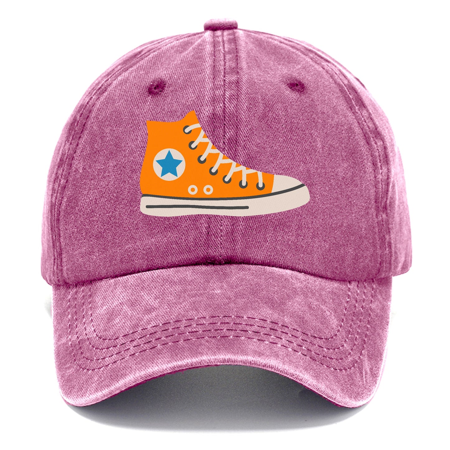 Retro 80s Converse Shoe Orange Hat