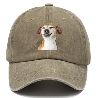 Joyful Jack Russell Terrier with a beaming, toothy smile Hat