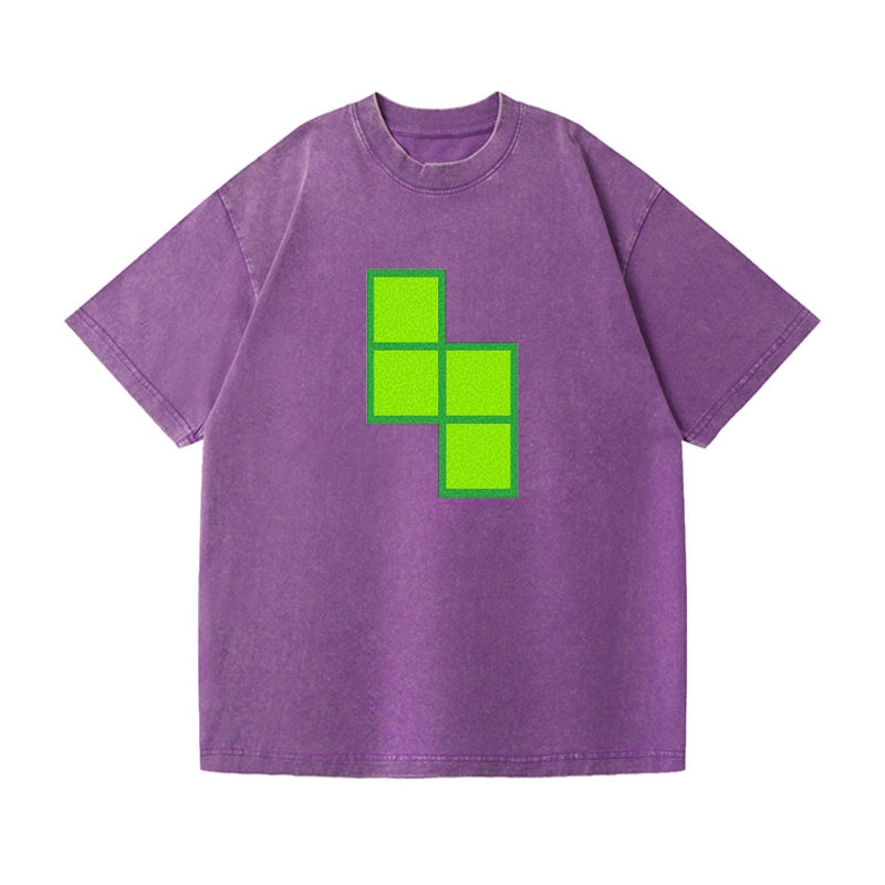 Retro 80s Tetris Blocks Green Hat