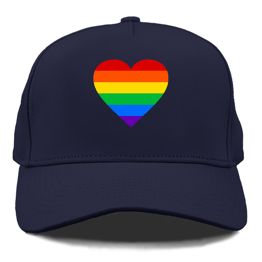 raindow heart Hat