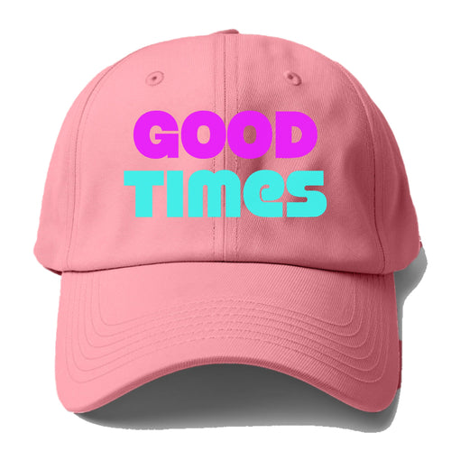 Retro 80s Good Times Baseball Cap For Big Heads