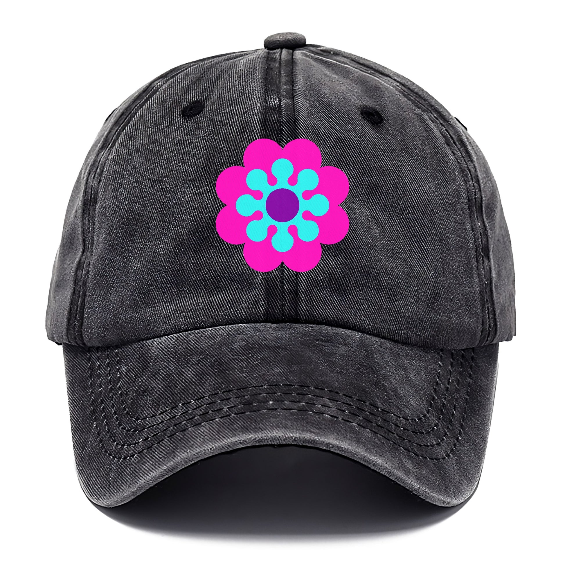 Retro 80s Flower Pink Hat