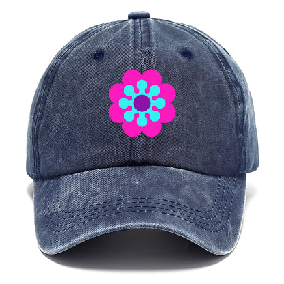 Retro 80s Flower Pink Hat