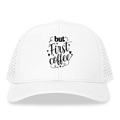 Caffeine Craze: Fuel Your Day with 'But First, Coffee' Hat