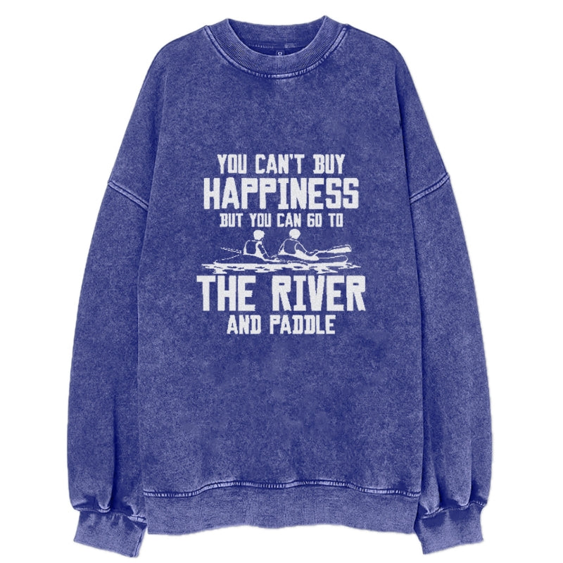 you can't buy happiness but you can go to the river and paddle Hat