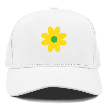 Retro 80s Flower Yellow Hat