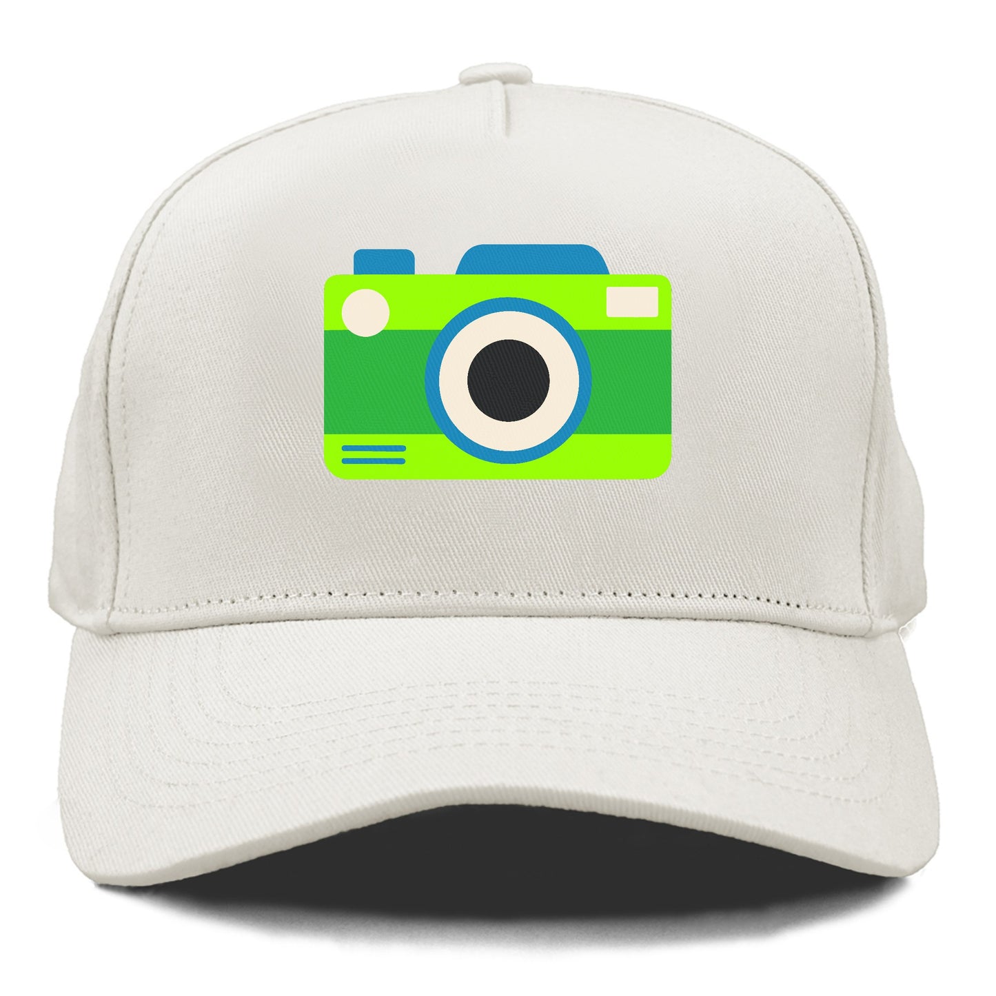 Retro 80s Camera Green Hat