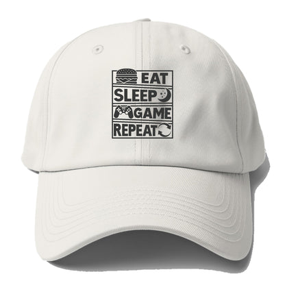 Eat Sleep Game Repeat Hat