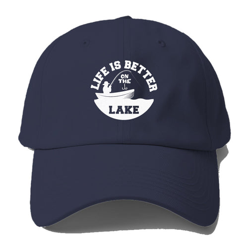 Life Is Better On The Lake Baseball Cap For Big Heads