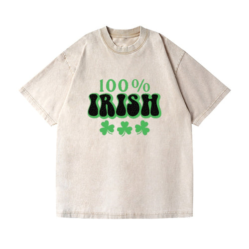 100 Percent Irish Shamrock Vintage T-shirt