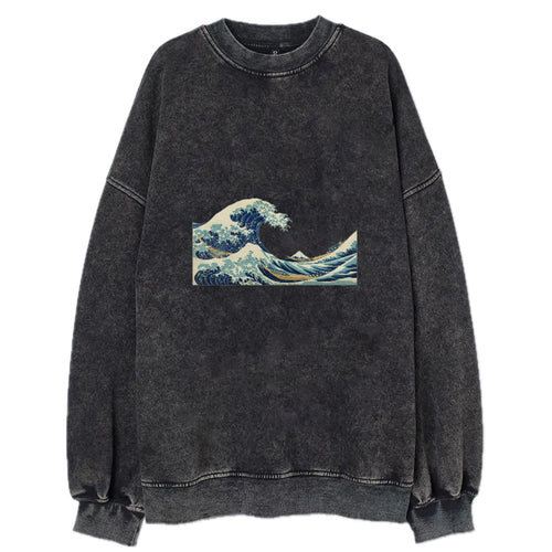 The Great Wave Off Kanagawa Vintage Sweatshirt