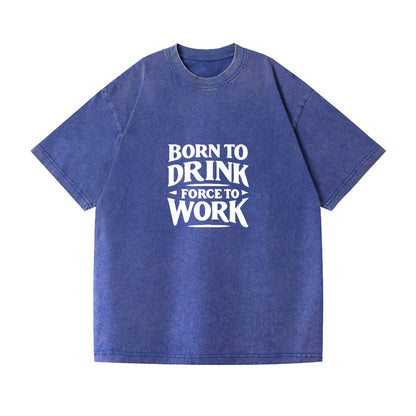 born to drink forced to work Hat