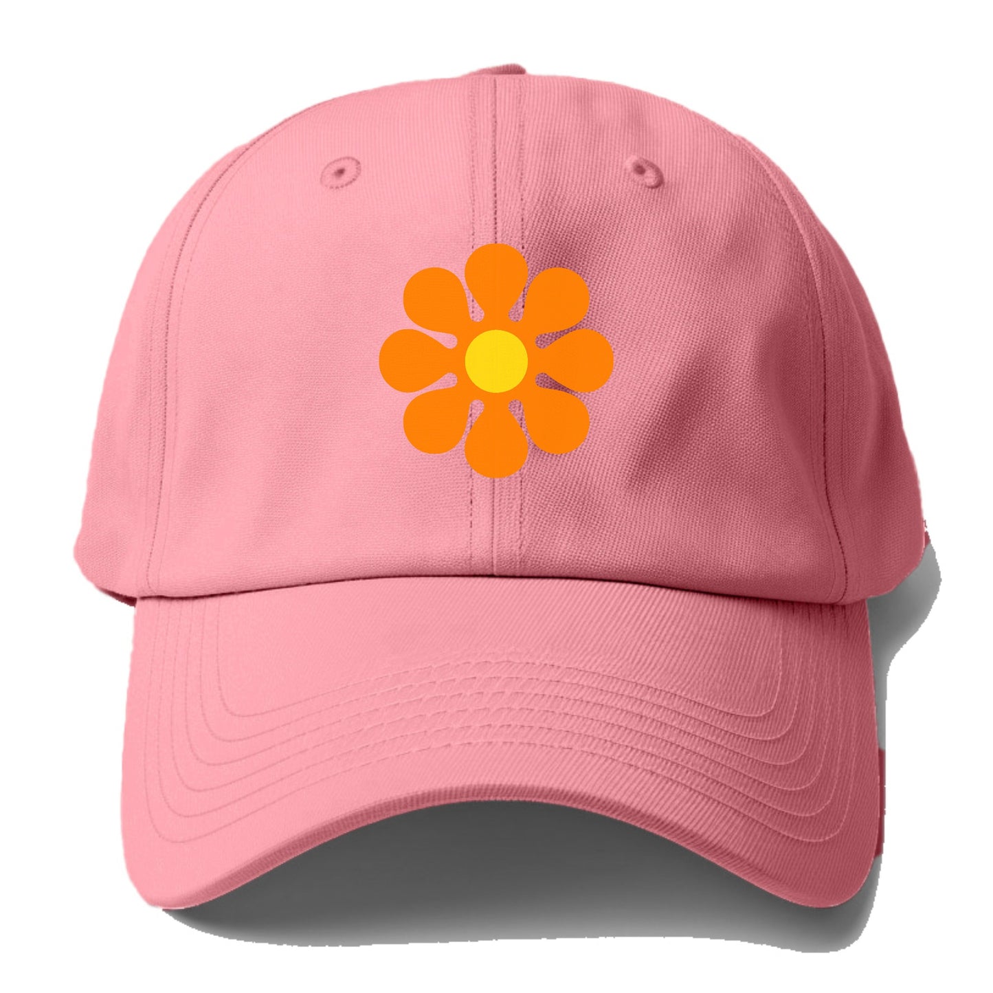 Retro 80s Flower Orange Hat