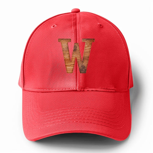 Letter W Solid Color Baseball Cap