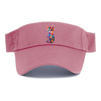 Rainbow Kitten Brushstroke Beauty Hat