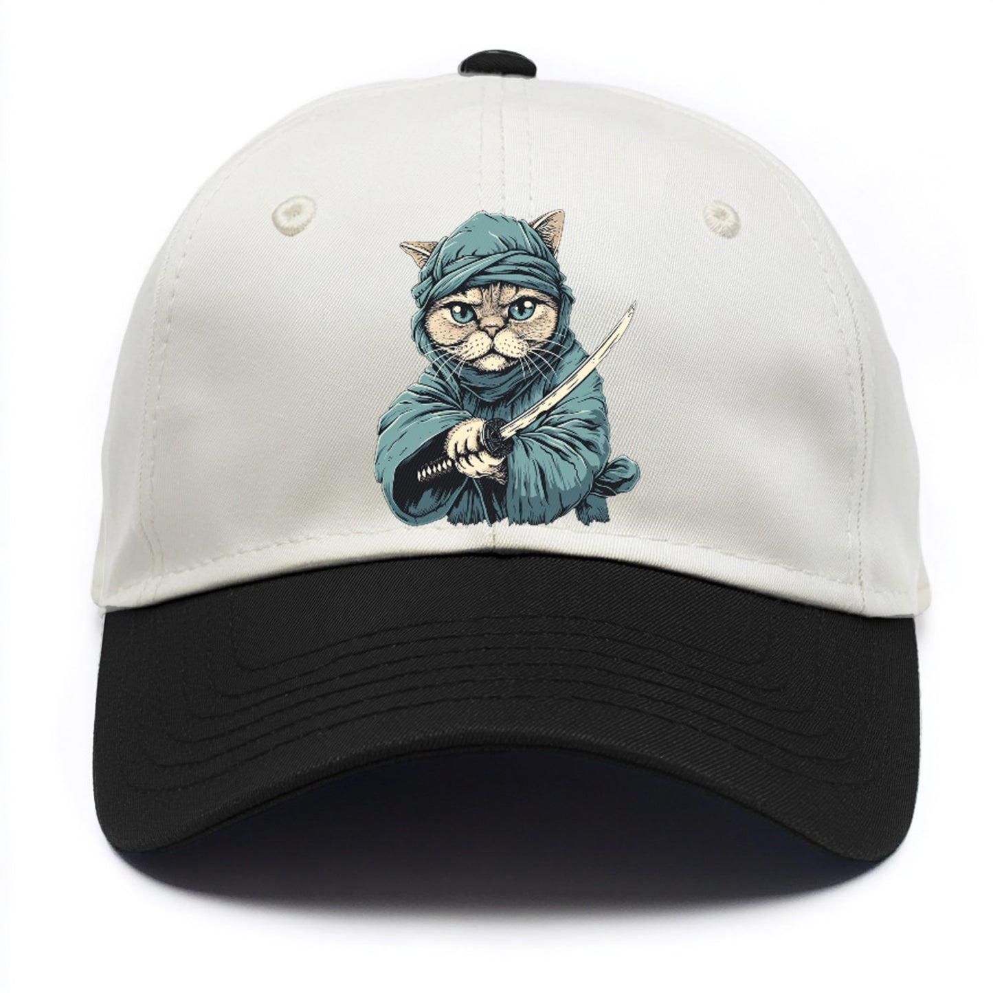 Ninja Cat Fierce Feline Warrior Hat