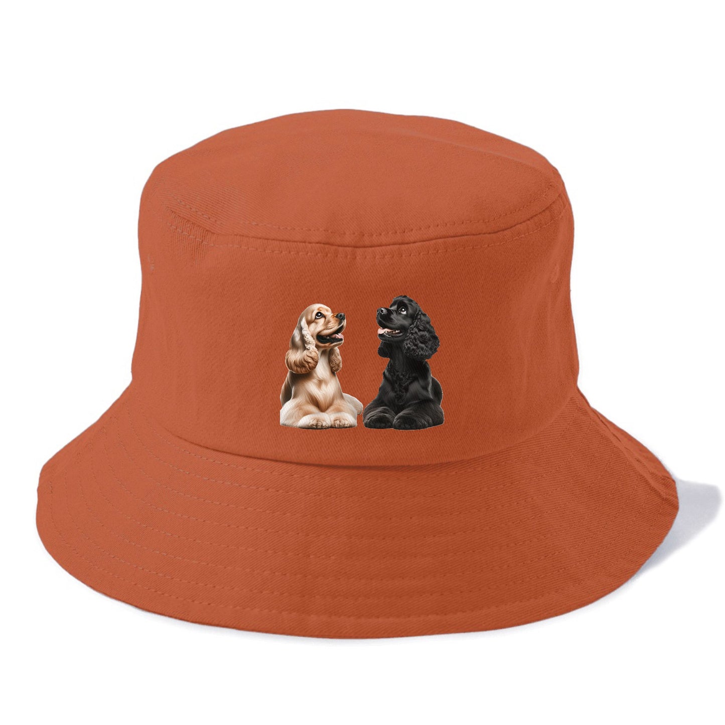 golden and black cocker spaniels Hat