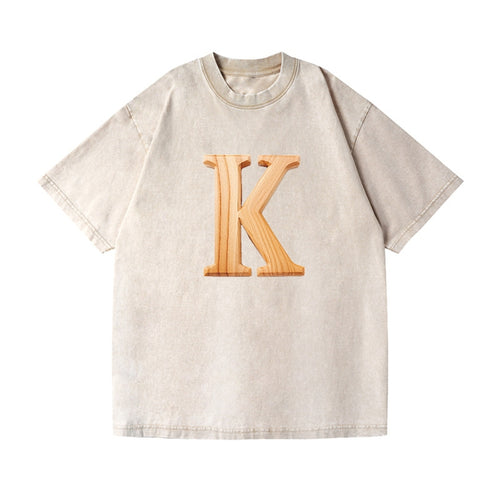 Letter K Vintage T-shirt