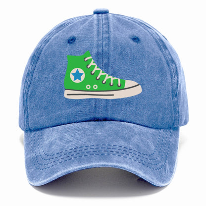 Retro 80s Converse Shoe Green Hat