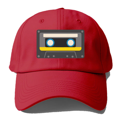 Retro 80s Cassette Black Baseball Cap