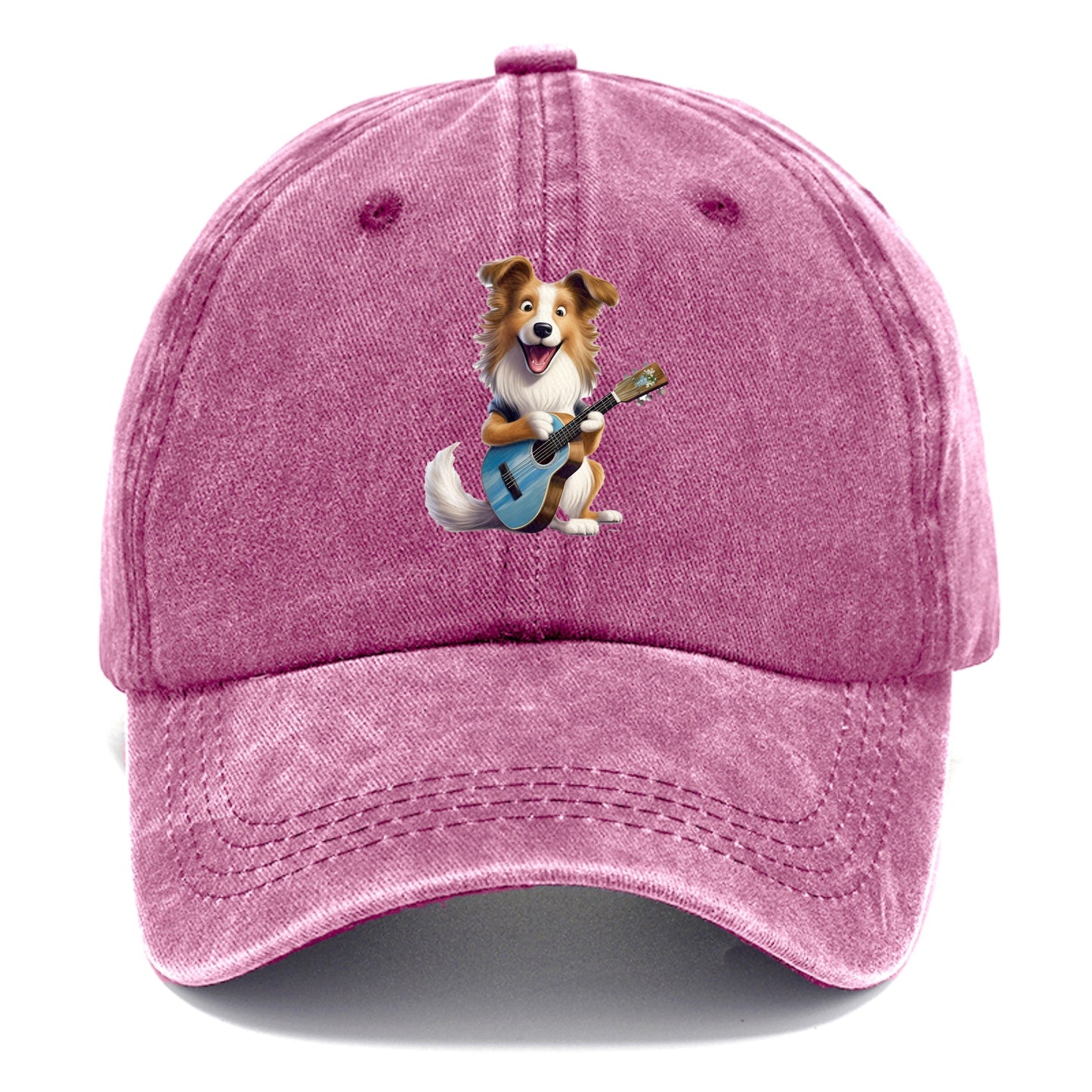 Shepherd Dog playing a guitar Hat