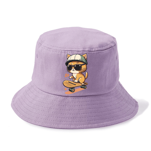 Skating Cat Bucket Hat