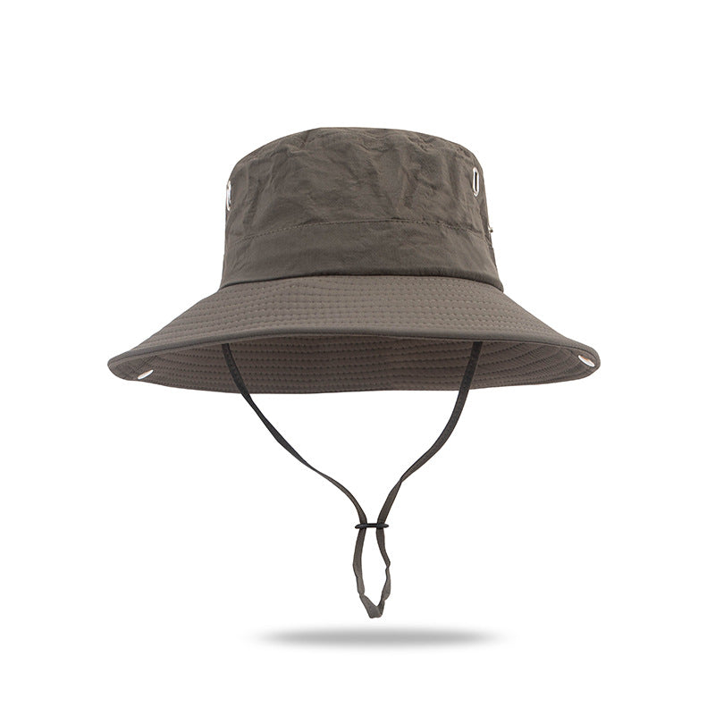 UV Protection Cap Outdoor Big Brim Bucket Hat Sunshade Hiking Fishing Women/ men
