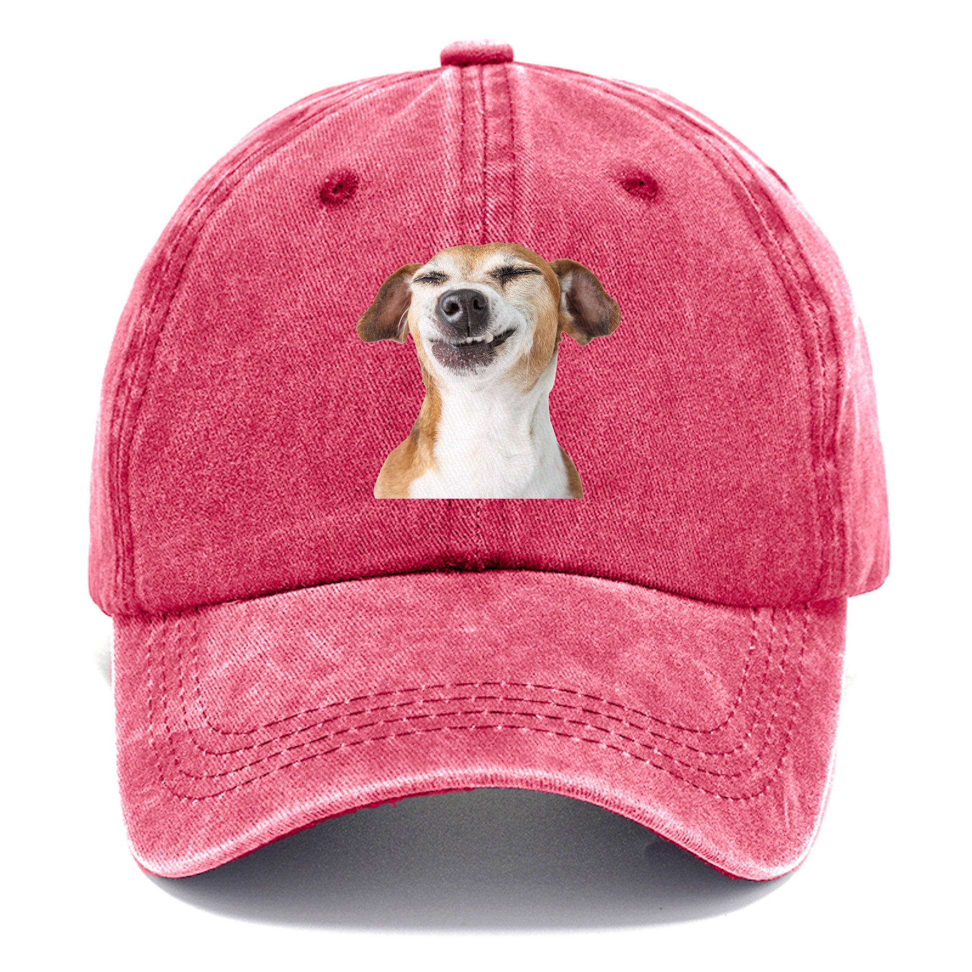 Joyful Jack Russell Terrier with a beaming, toothy smile Hat