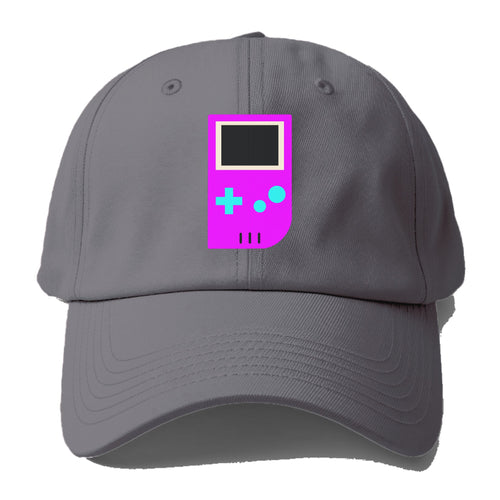 Retro 80s Game Boy Purple Baseball Cap