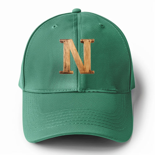 Letter N Solid Color Baseball Cap