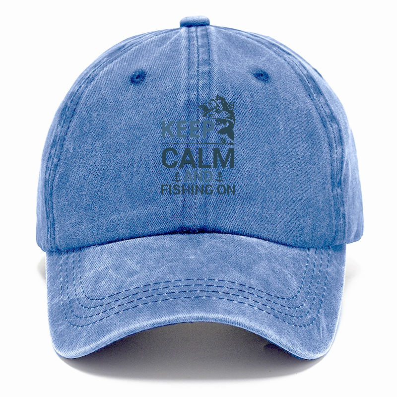 Keep calm and fishing on Hat