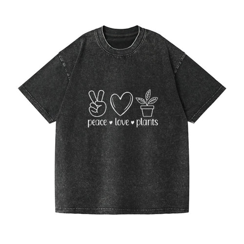 Peace Love Plants Vintage T-shirt