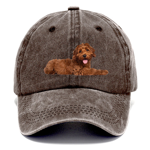 Labradoodle Laying Down Classic Cap