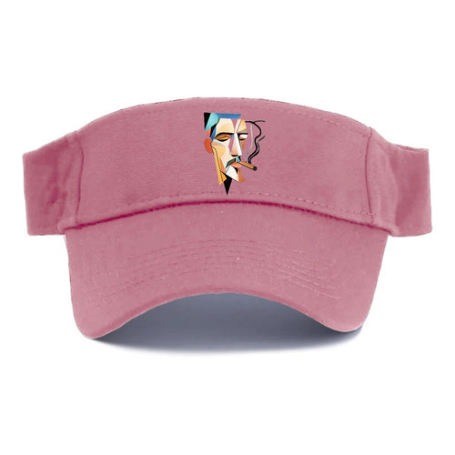 Abstract Smoking Man Visor