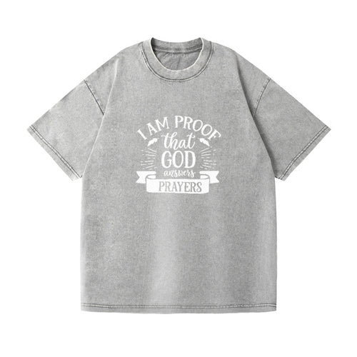 I Am Proof That God Answers Prayers Vintage T-shirt