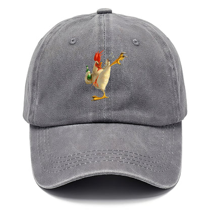 Crazy Rooster Fantasy Art Hat