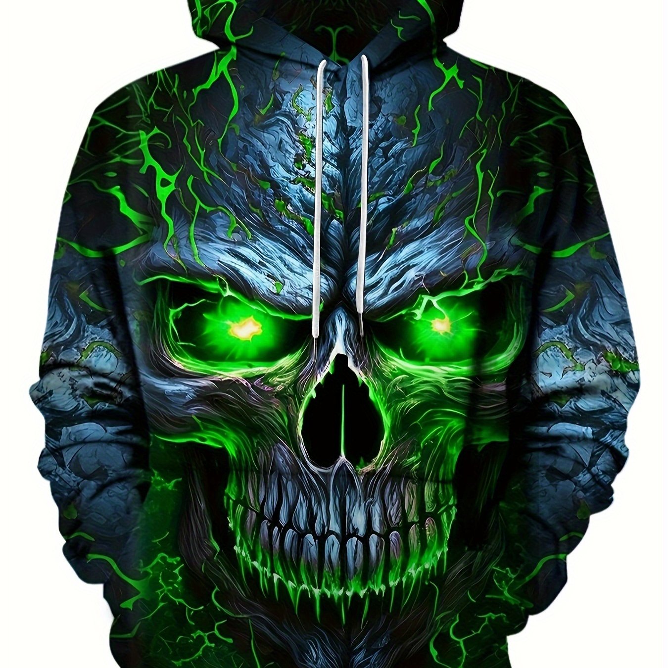 Plus size skull discount hoodie