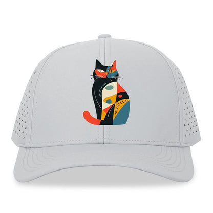 Abstract Elegance Colorful Cat Hat