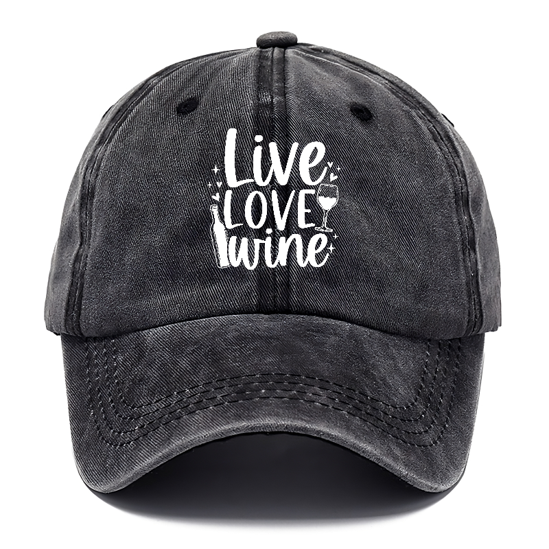 live love wine Hat