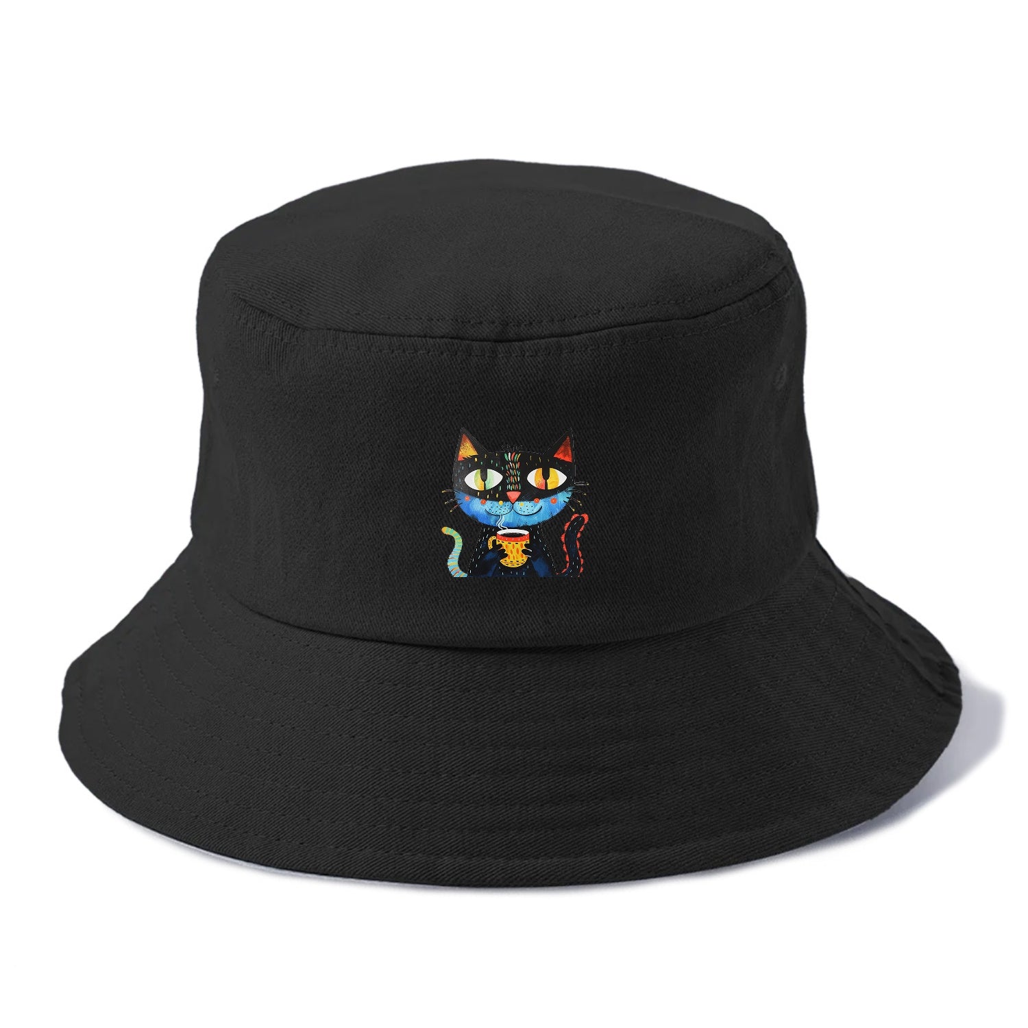 Coffee Cat Vibrant Mornings Hat