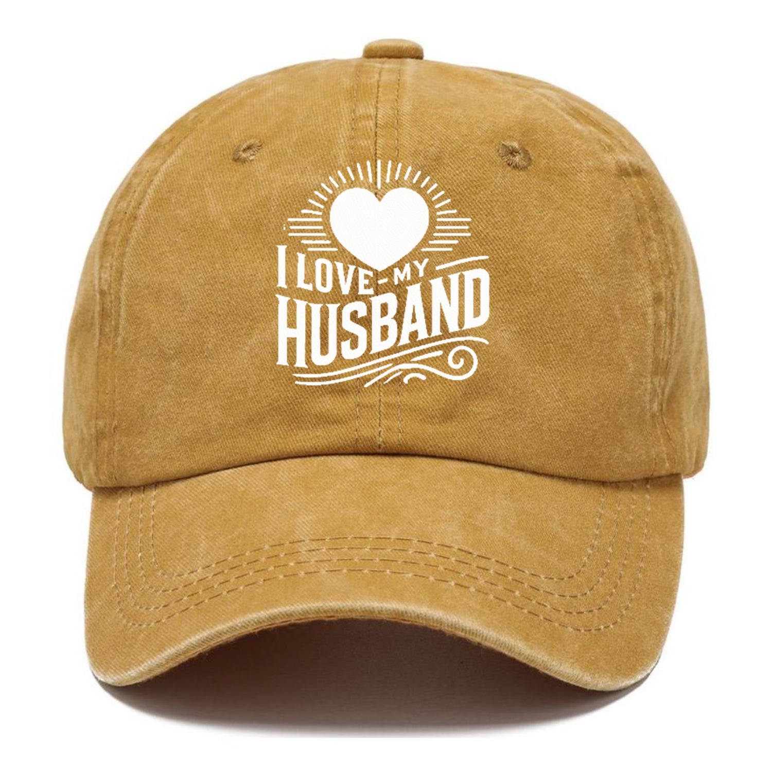 i love my husband Hat