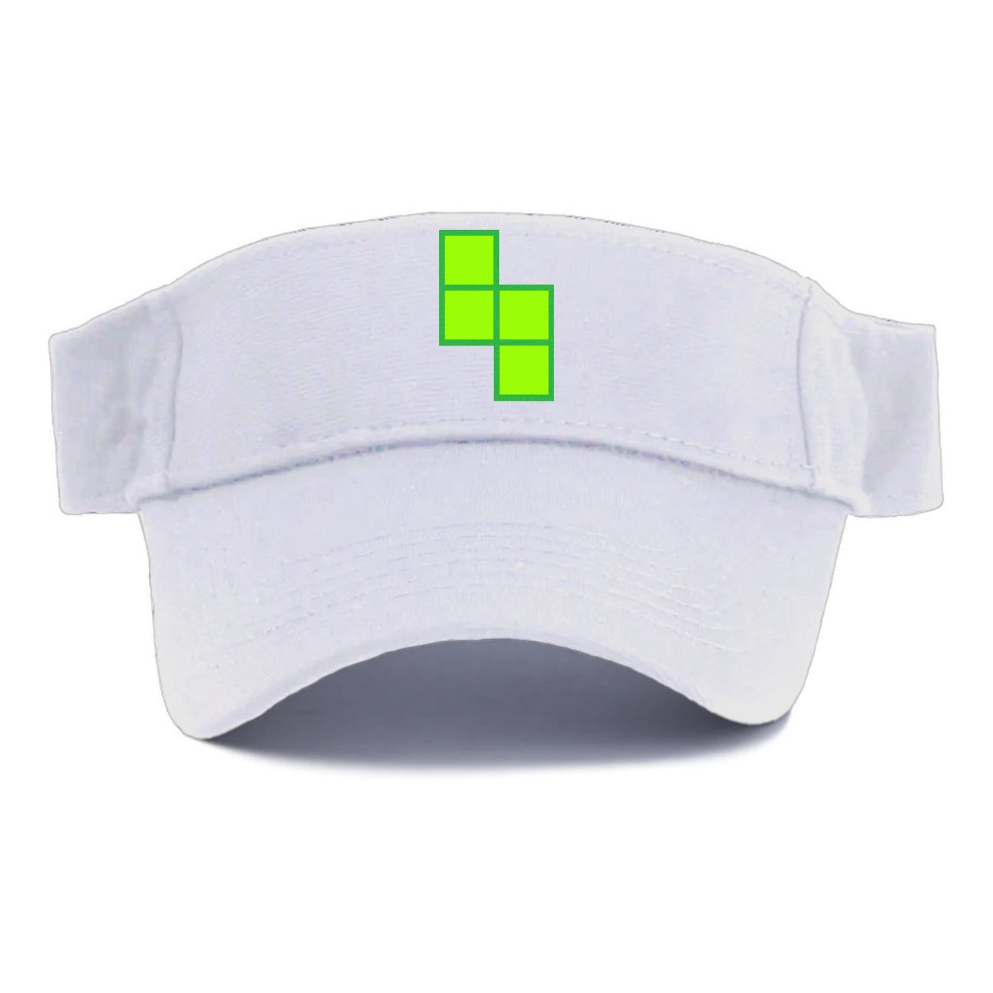 Retro 80s Tetris Blocks Green Hat