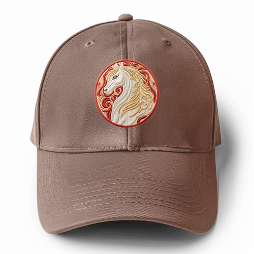 Lucky Horse Solid Color Baseball Cap