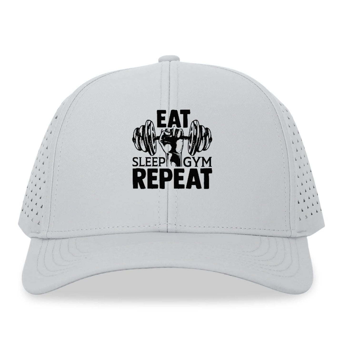 eat sleep gym repeat Hat