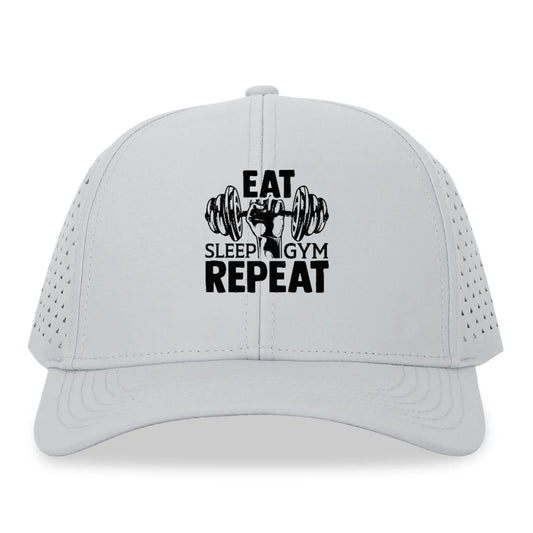 eat sleep gym repeat Hat