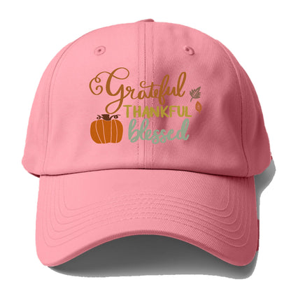 Grateful Thankful Blessed Hat