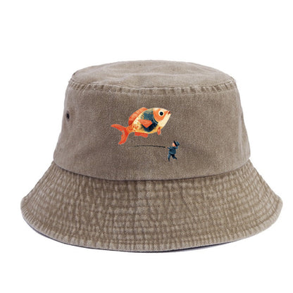 Big Catch  Man and Fish Hat