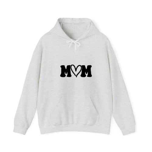 Mom With Heart Hooded Sweatshirt