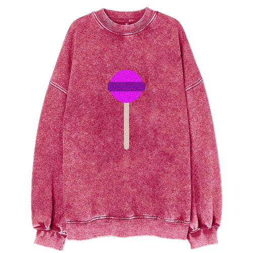 Retro 80s Lollipop Purple Vintage Sweatshirt