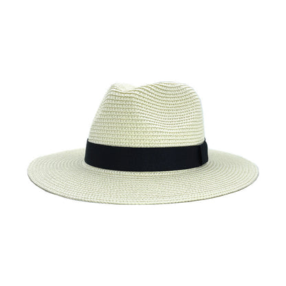 Pandaize Wide Brim Straw Panama Hat